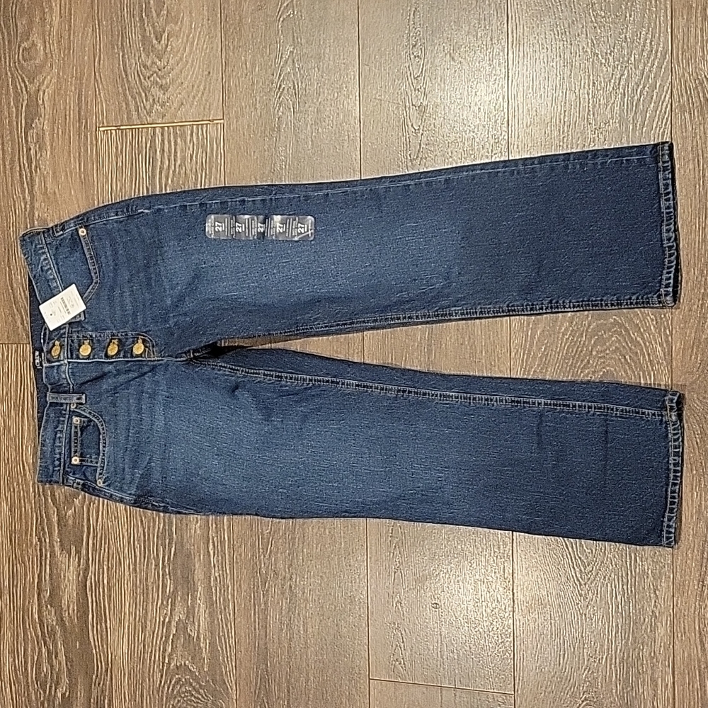 ❤️ NWT! J CREW EXPOSED BUTTON FLY MID-RISE CROP FLARE JEANS, 4 (27)